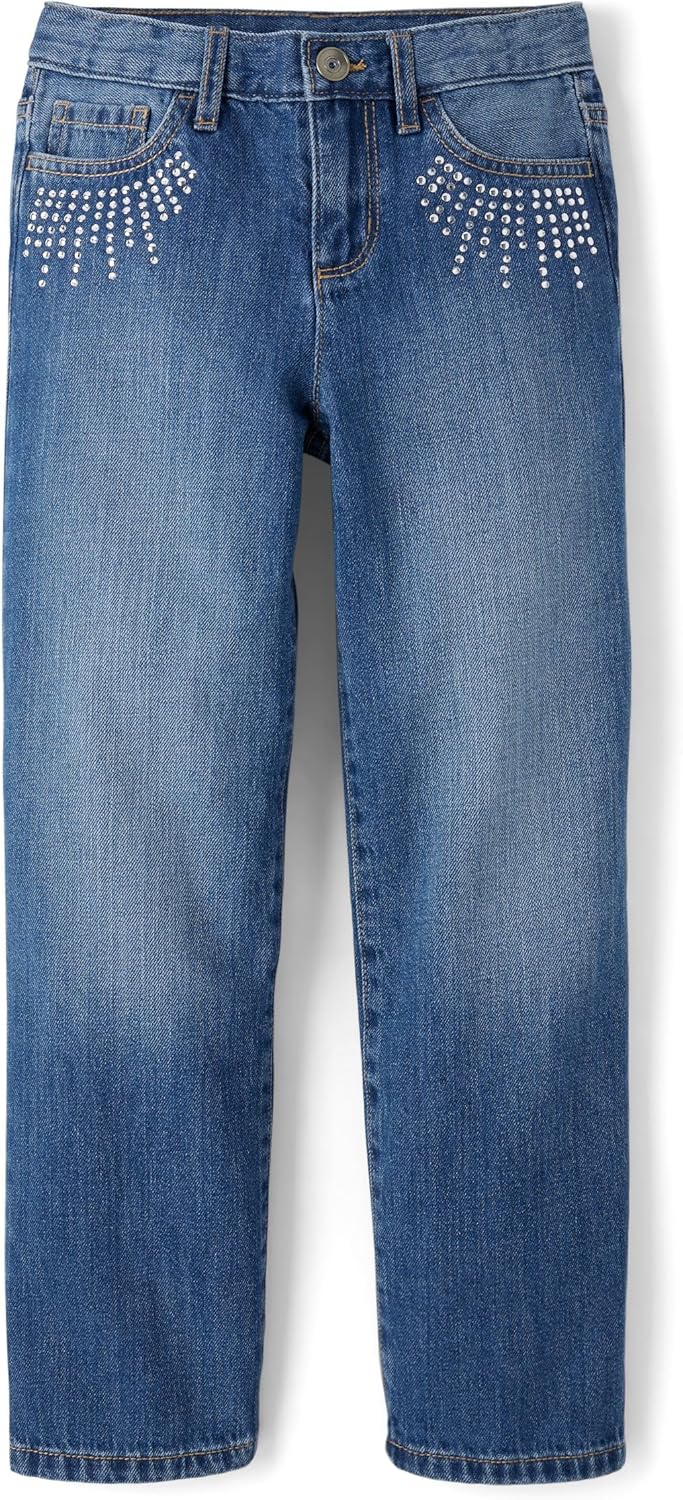 The Children's Place Girls Wide Leg Jeans for Stylish Comfort