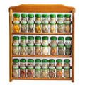 McCormick Gourmet Three Tier Wood Spice Rack Organizer with Spices