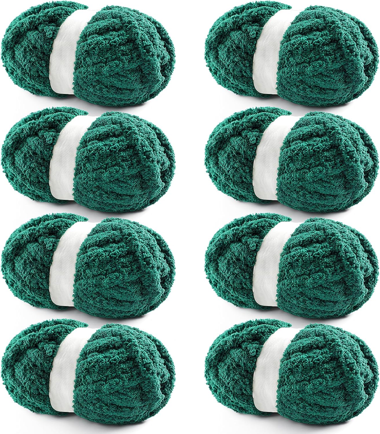 8 Pack Chunky Yarn for Hand Knitting - Jumbo Fluffy Yarn
