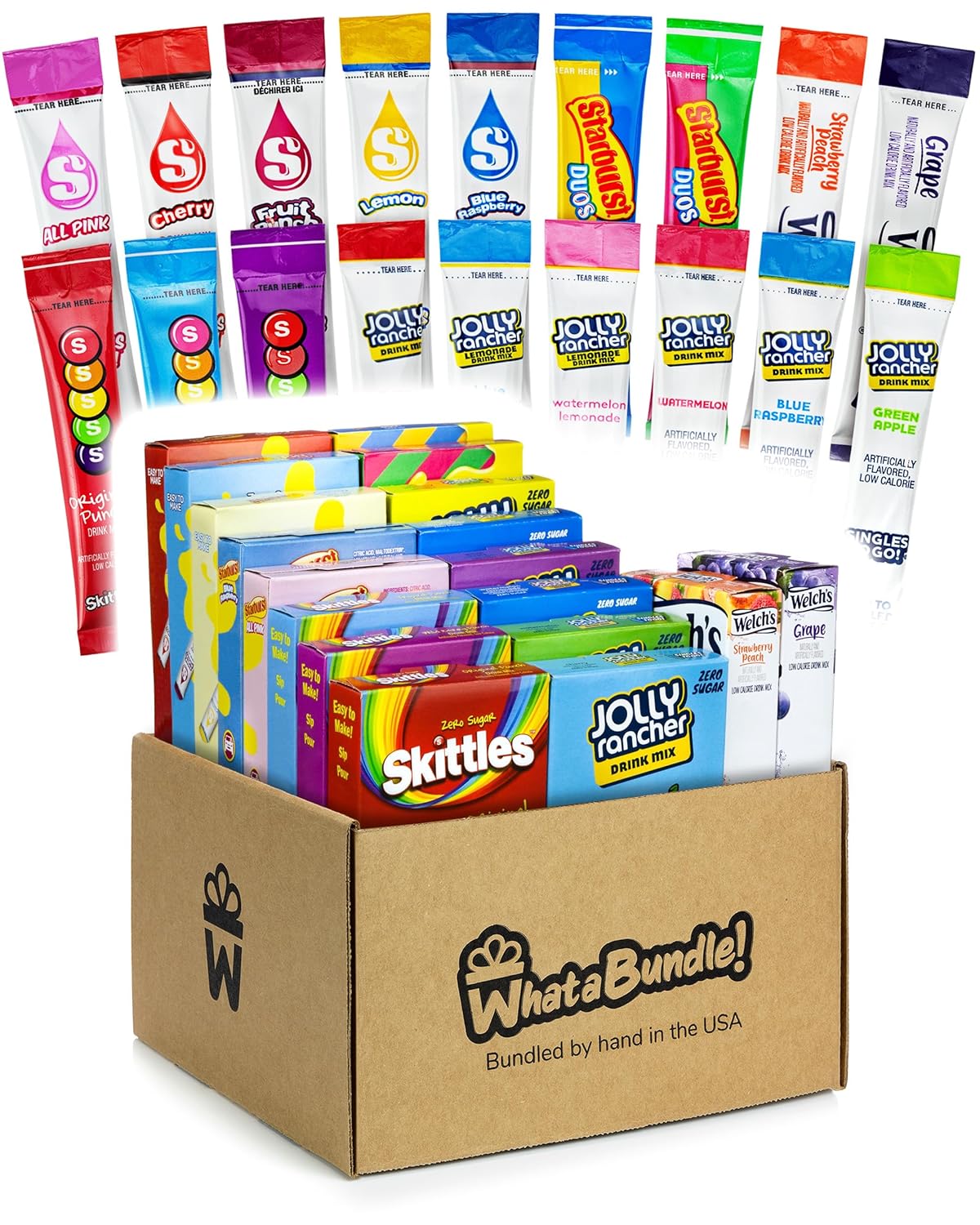 WhataBundle! Water Flavoring Packets - 18 Candy Flavors