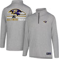 Ultra Game NFL Adults Super Soft Quarter Zip Tee - Athletic Fit