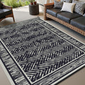 Outdoor Rug 9x12 ft Waterproof Patio Rug - Reversible, Durable