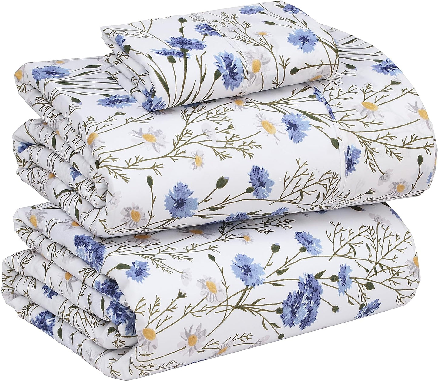 RUVANTI 100% Cotton Twin Sheets Set for Ultimate Comfort