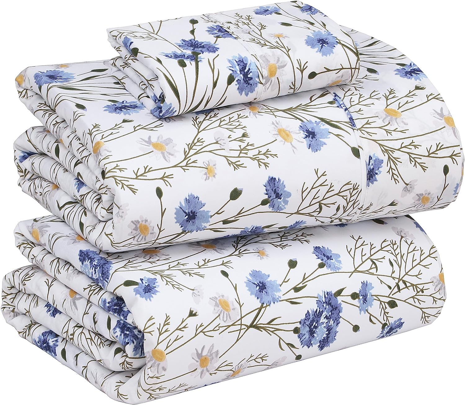 RUVANTI 100% Cotton Twin Sheets Set for Ultimate Comfort