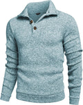 Men's Slim Fit Pullover Sweater Shawl Collar - Warm Knit