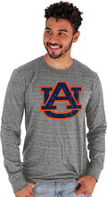 Blue 84 Auburn Tigers Mens Tri-Blend Long Sleeve Tee - Vintage Icon