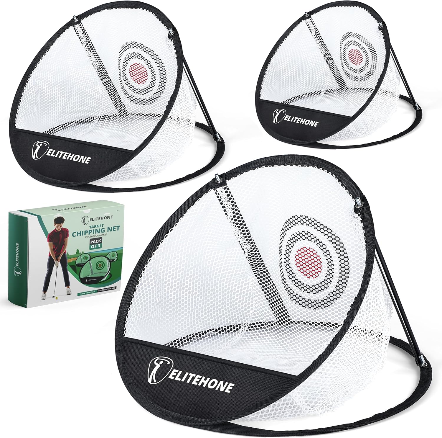 Elitehone Golf Chipping Net - 3 Sizes for Perfect Practice