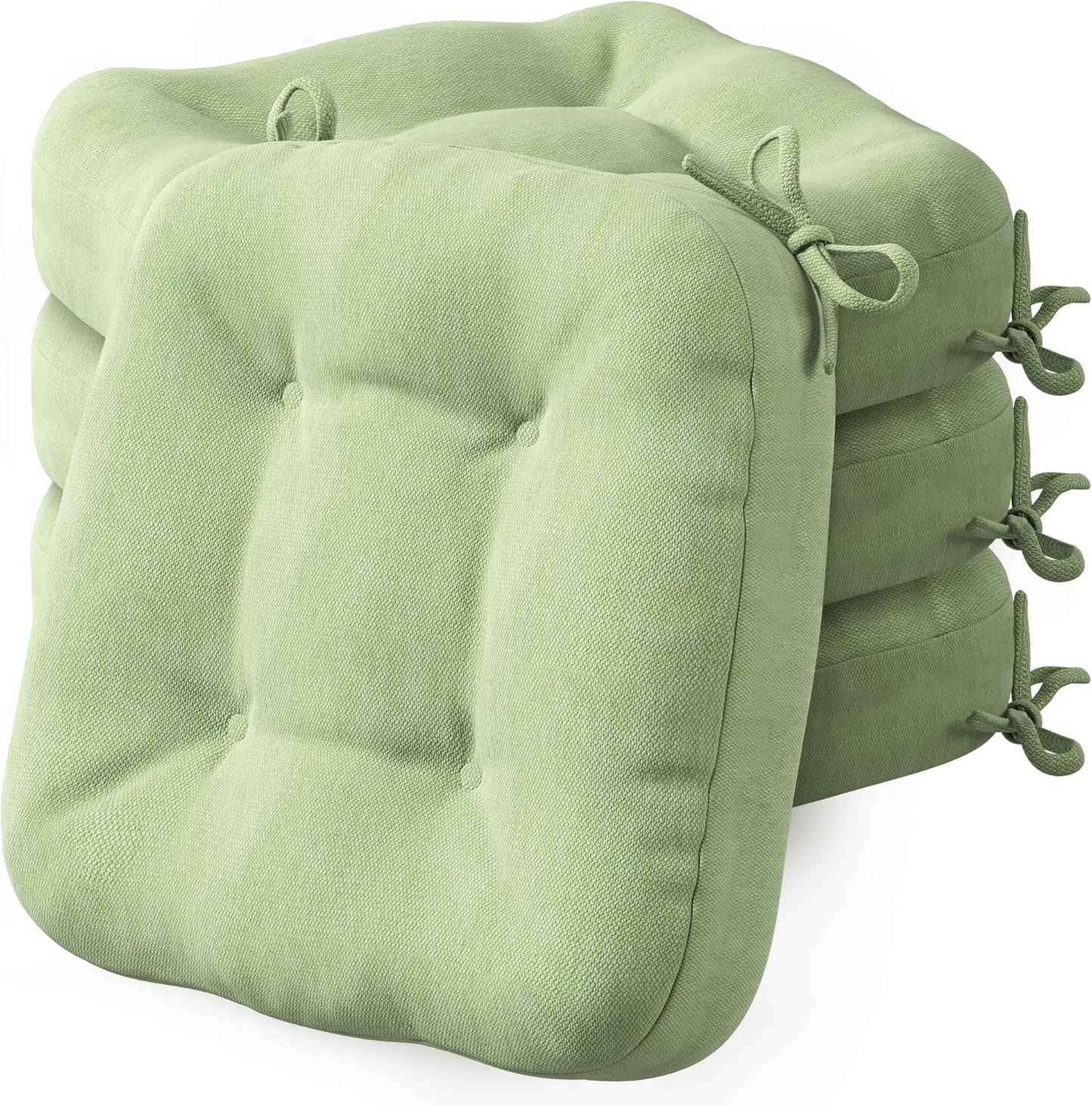 Codi Dining Chair Cushions 4 Pack - Thick Memory Foam Pads