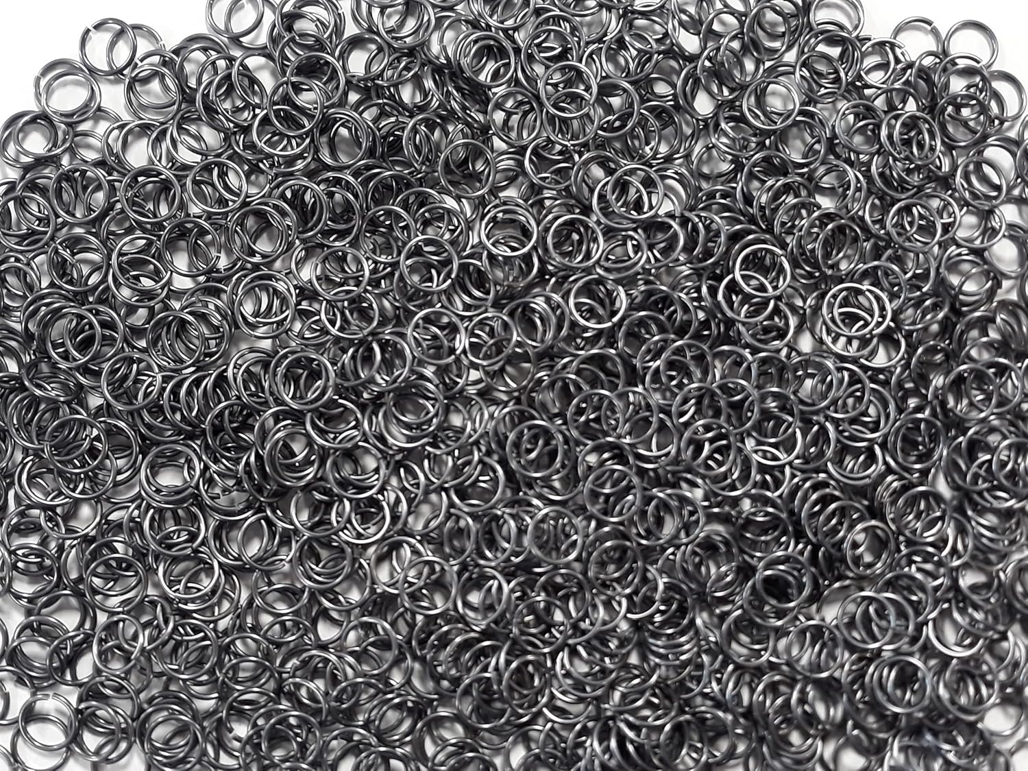 Chainmail Jump Rings 1/2 Pound Stormy Gray Anodized Aluminum