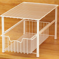 SIMPLE HOUSEWARE Stackable Under Sink Sliding Basket Organizer - Space
