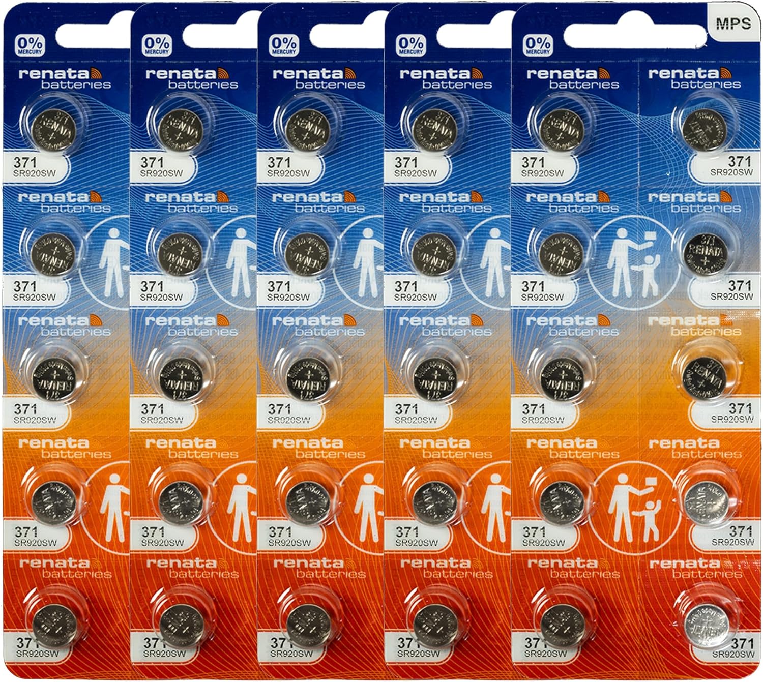 Renata 371 SR920SW Batteries - Reliable Silver Oxide Power