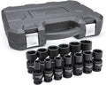 GEARWRENCH 13 Pc 1/2 in Drive 6 Pt Standard Universal Impact Socket