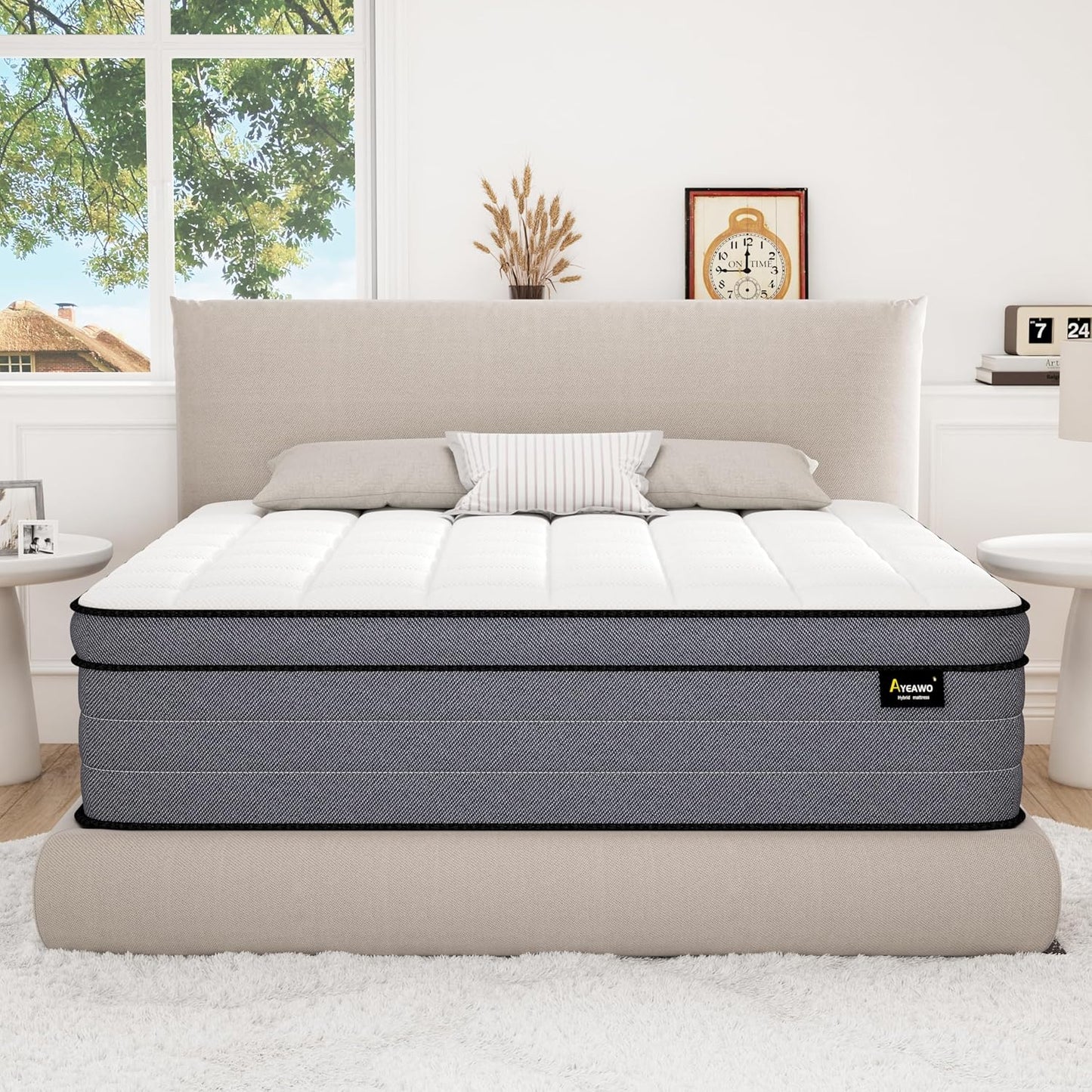 Twin Size Hybrid Mattress 12 Inch for Comfort and Support
