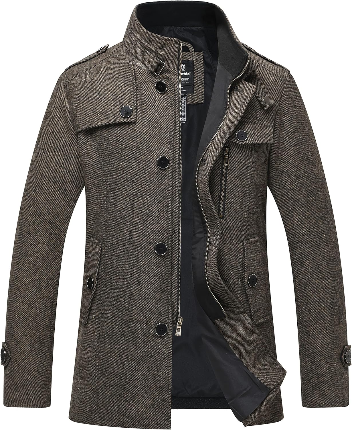 Wantdo Men's Wool Blend Jacket for Stylish Winter Protection