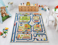 IVI Traffic Collection Play Mat (Traffic Blue Large) - 71 x 52.5 in