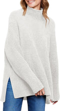 Oversized Turtleneck Pullover Sweater for Women - Cozy Style