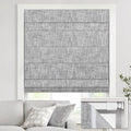 Cordless Roman Shades for Windows 20in W 64in H - 100% Blackout Linen