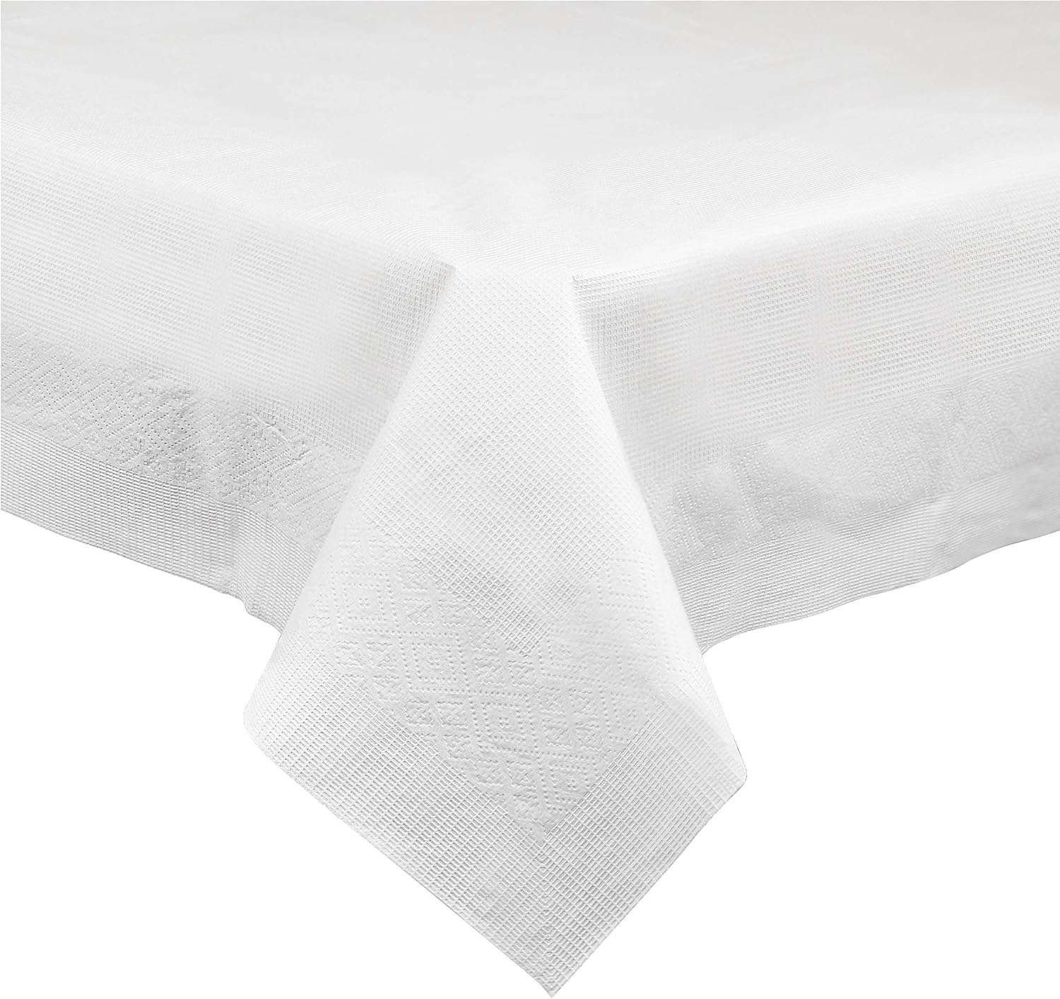 Disposable 3 Ply Paper Tablecloth for Rectangle Tables, 20 Packs