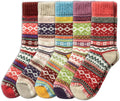 NORDIC Socks 5 Pairs Merino Wool Socks - Cozy Winter Comfort