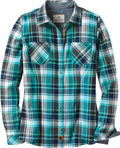 Women's Long Sleeve Plaid Cotton Flannel Shirt - Soft, Durable Fit