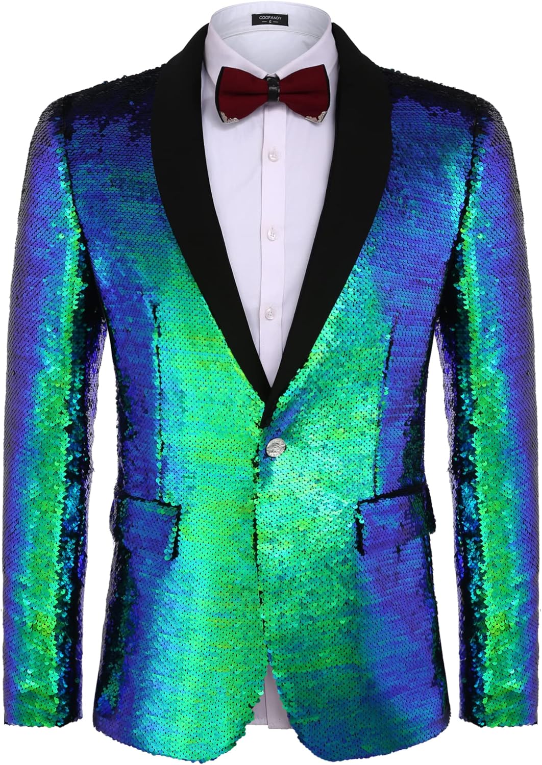 Shiny Sequin Blazer Tuxedo for Men - Perfect for Parties