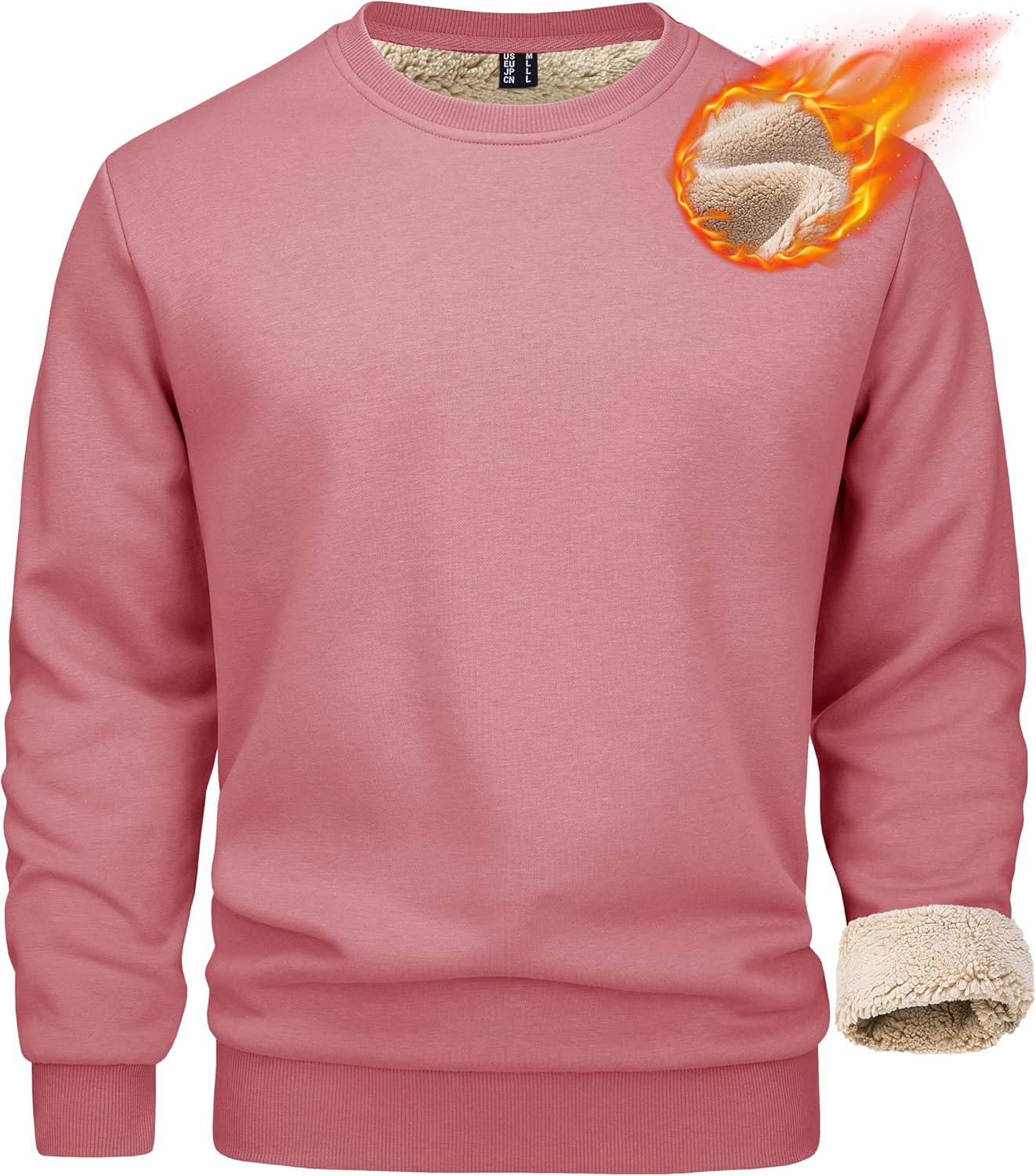 MAGCOMSEN Men's Sherpa Lined Sweatshirts for Ultimate Warmth