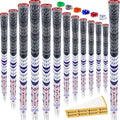 Cross Cord Golf Grips Set of 13 - Stable All-Weather Control