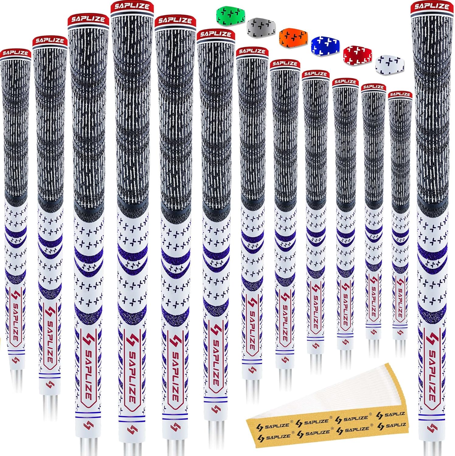 SAPLIZE Cross Cord Golf Grips Set for Enhanced Performance