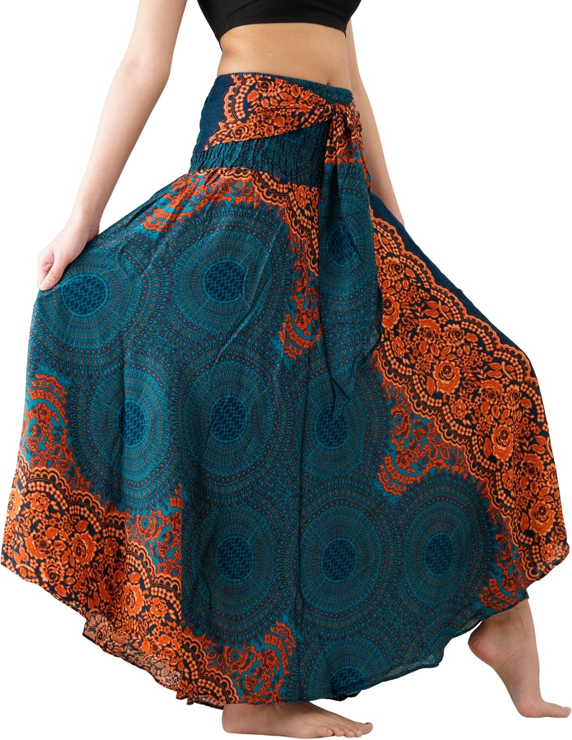Long Skirts for Women Maxi Boho Skirt Floral Print Review