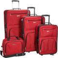Rockland Journey Softside Upright Luggage Set - Practical 4-Piece Set