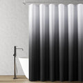 Black Shower Curtains Black and White Ombre Bath Curtain 72 x 72 in