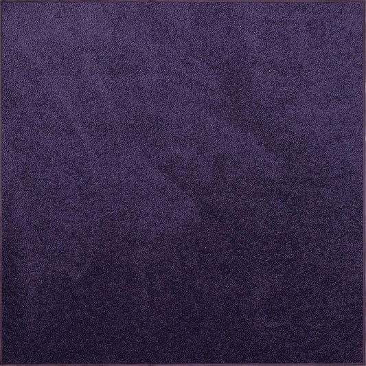 Ambiant Pet Friendly Solid Color Area Rug in Purple - 10ft Square