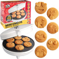 Smiley Face Waffle Maker - 7 Unique Emojis!