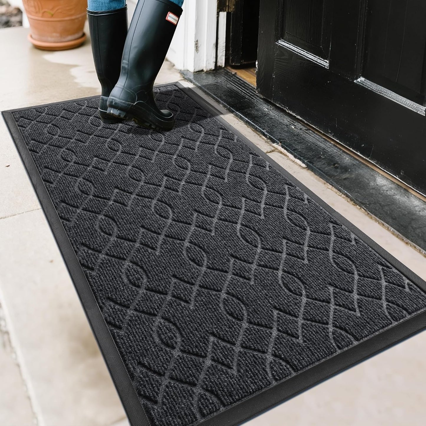 Yimobra Large Door Mat 47x24, Heavy Duty Non-Slip Outdoor Mat