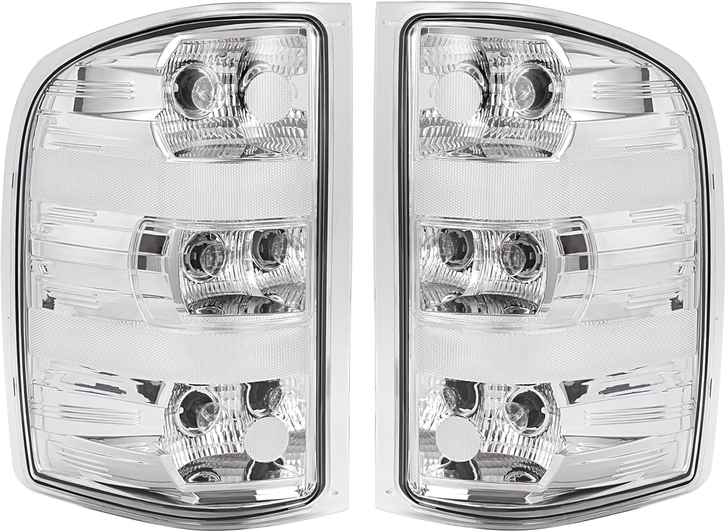 KUAFU Tail Light Lamp Pair for 2007-2014 Chevy Silverado