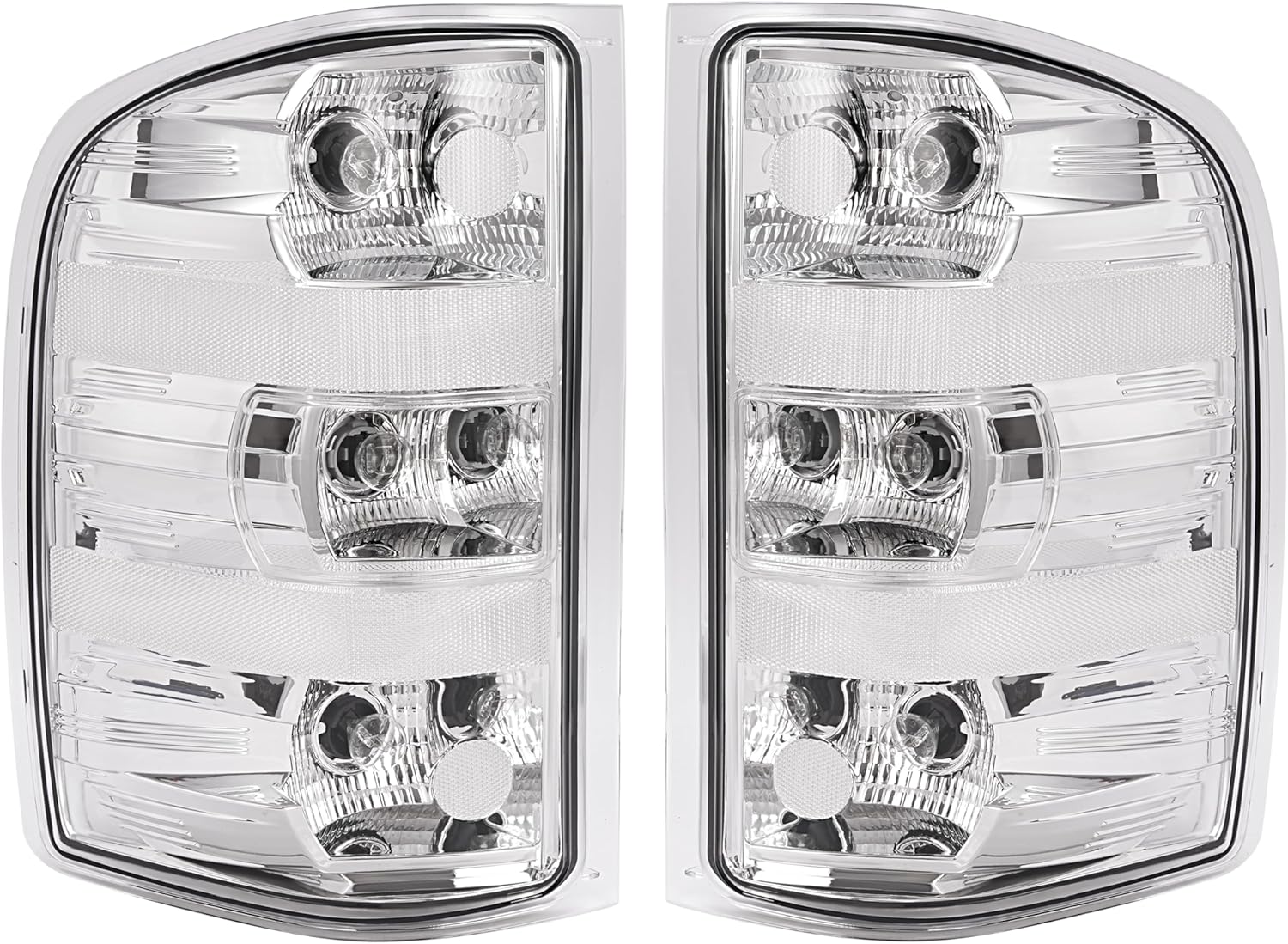 KUAFU Tail Light Lamp Pair for 2007-2014 Chevy Silverado