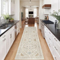 Madane Runner Rug 2 x 8 - Washable Non-Slip Low-Pile Hallway Runner