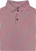 State Print Golf Shirt for Men - Moisture Wicking Performance Polo you