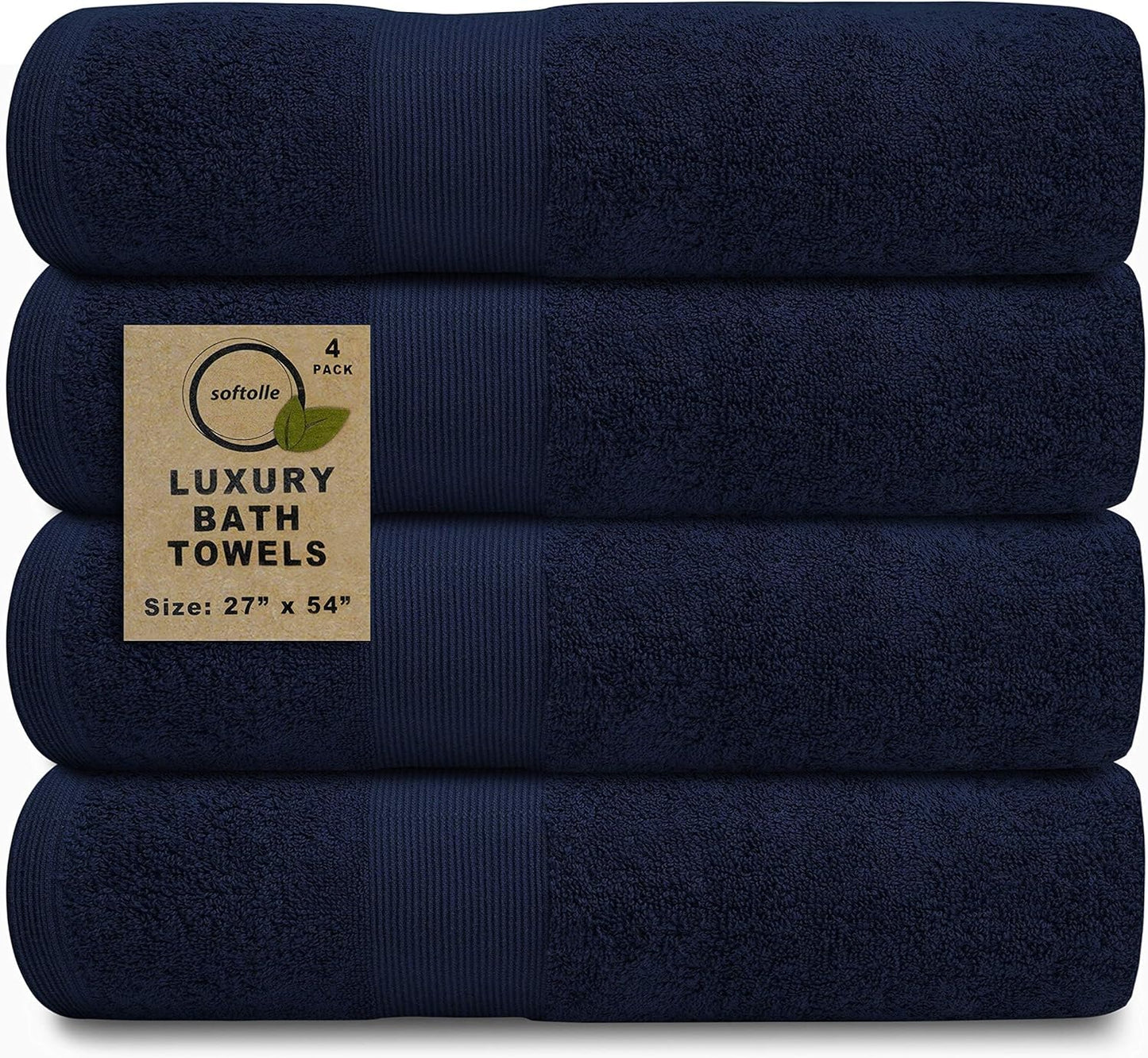 Softolle Luxury Bath Towels Set of 4 - Super Soft & Absorbent
