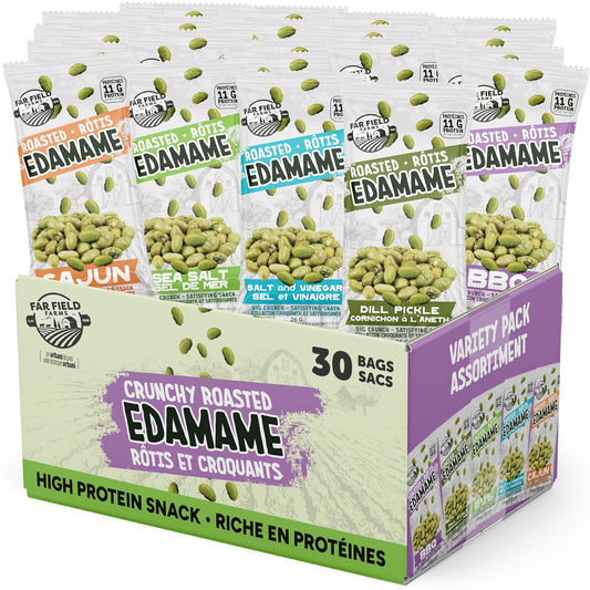 Crunchy Edamame Beans Variety Pack - Healthy Snack Option
