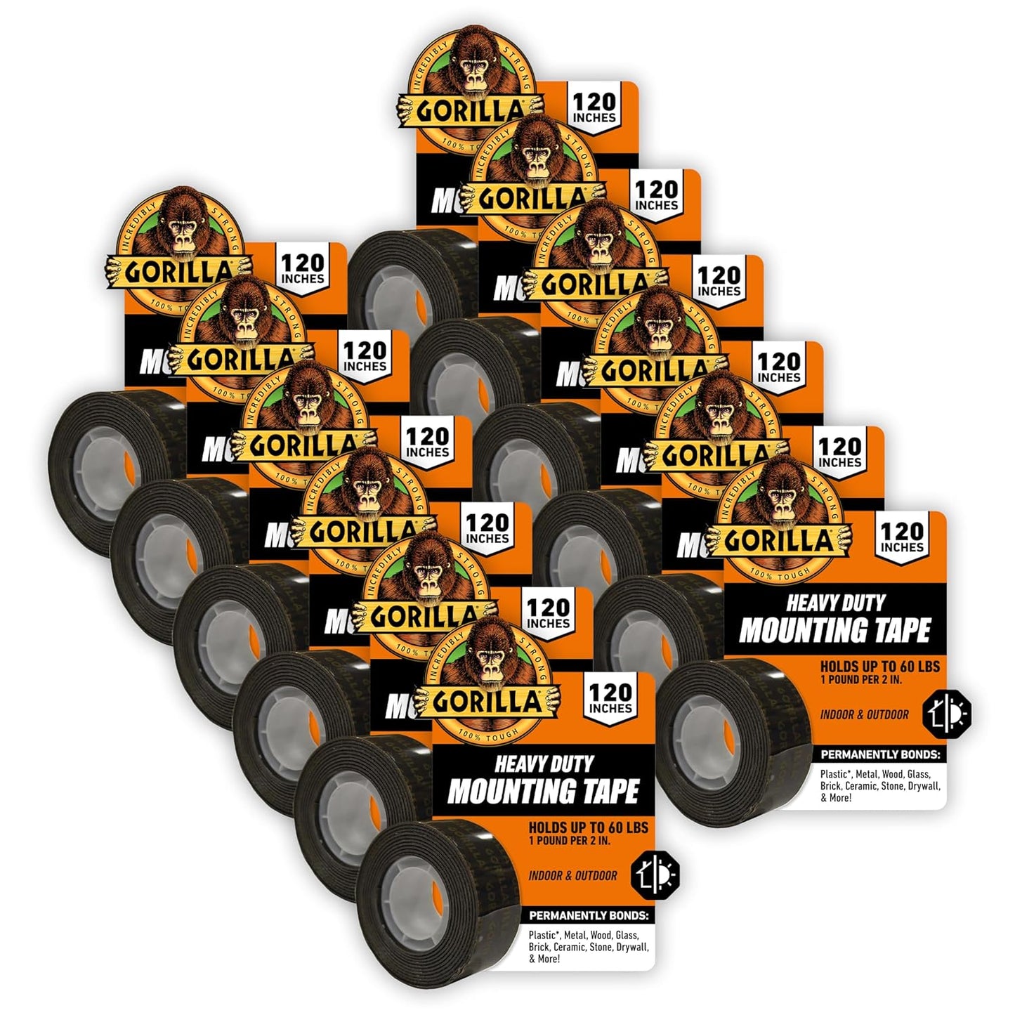 Gorilla Heavy Duty Double Sided Mounting Tape for All Surfaces