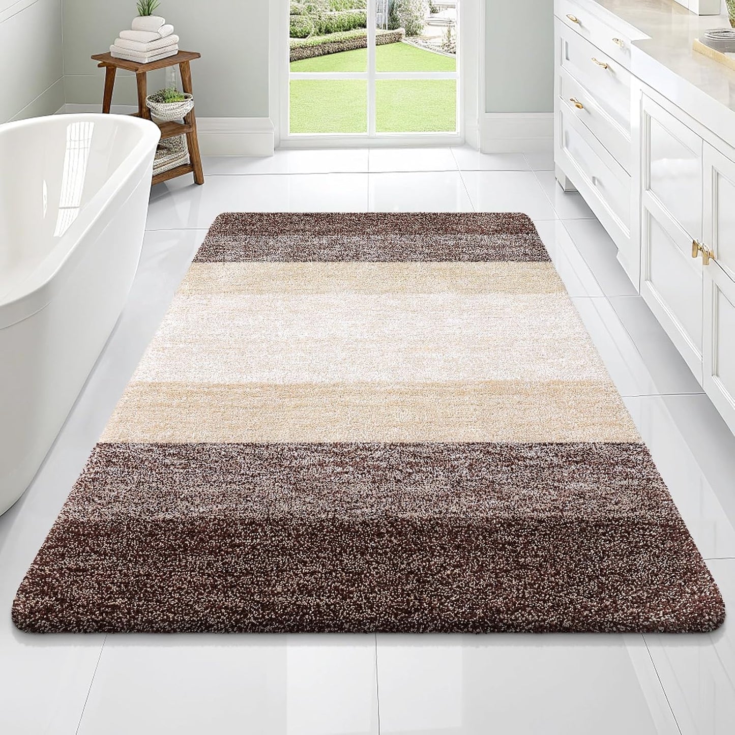 OLANLY Extra Soft Microfiber Bathroom Rugs Mat 70x46 for Home