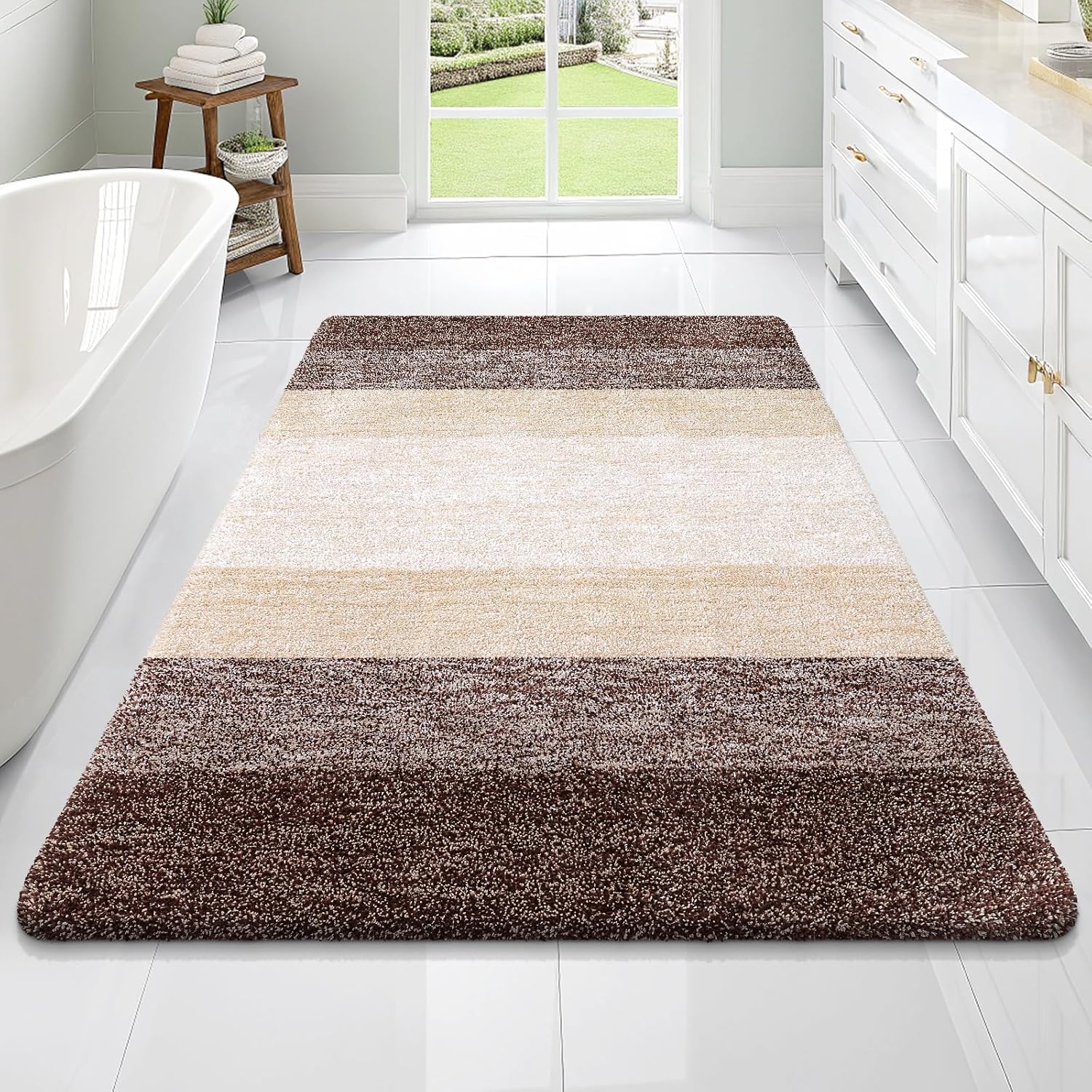 OLANLY Extra Soft Microfiber Bathroom Rugs Mat 70x46 for Home