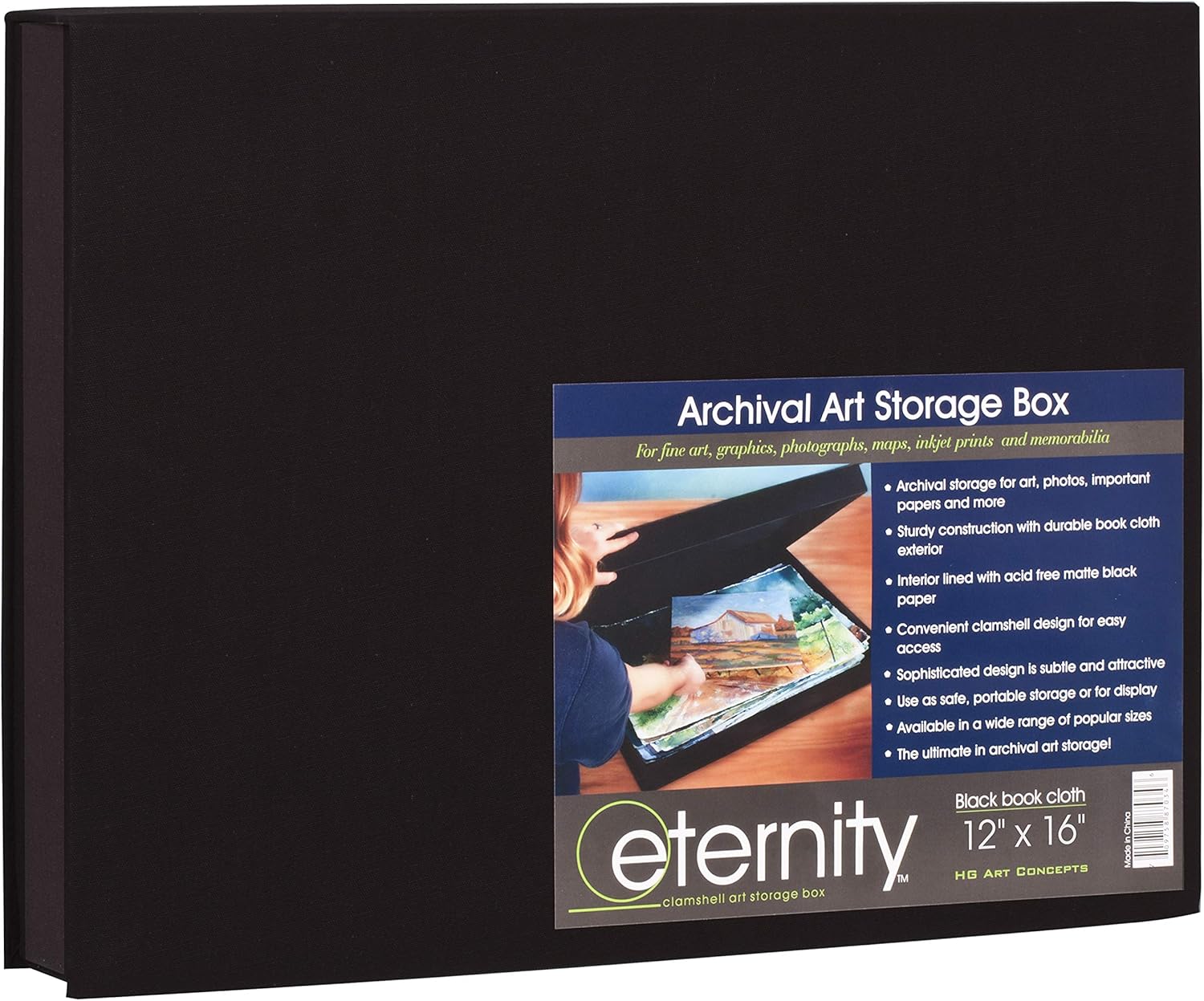 Eternity Archival Clamshell Box for Artwork and Photos Storage