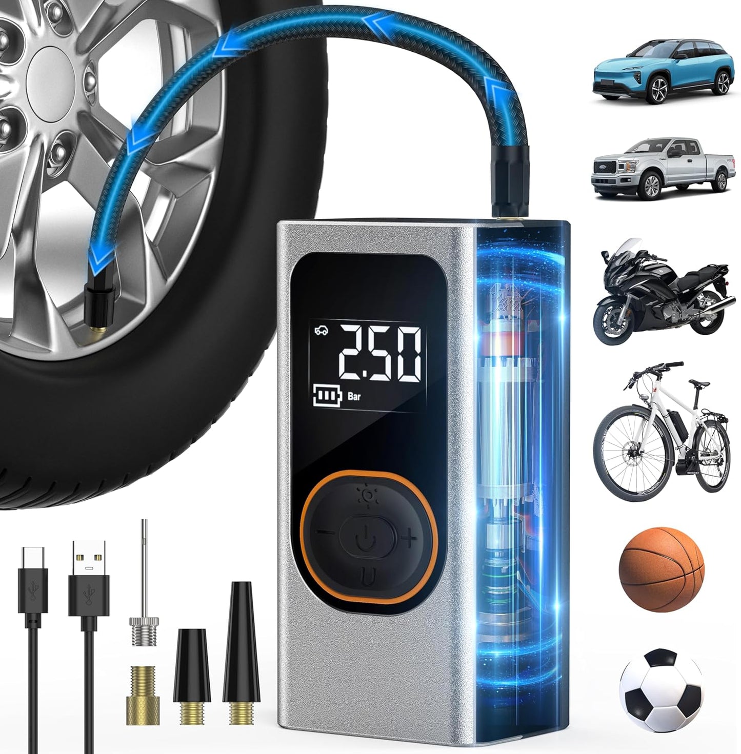 Fast Inflate Cordless Air Pump 150PSI