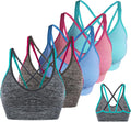 AKAMC Women's Cross Back Sport Bras - Removable Padding & Breathable