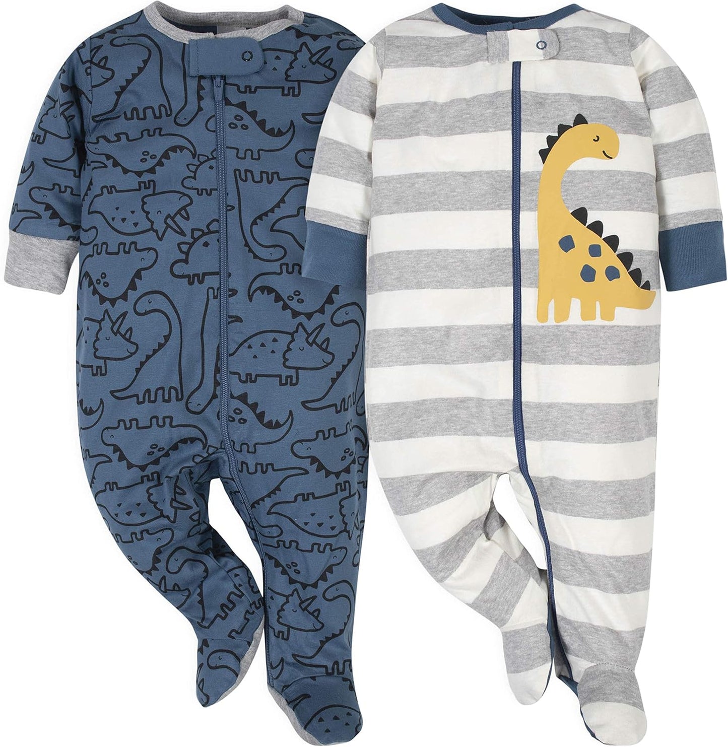 Gerber Baby Boys' 2-Pack Sleep N Play Set - Soft & Cozy