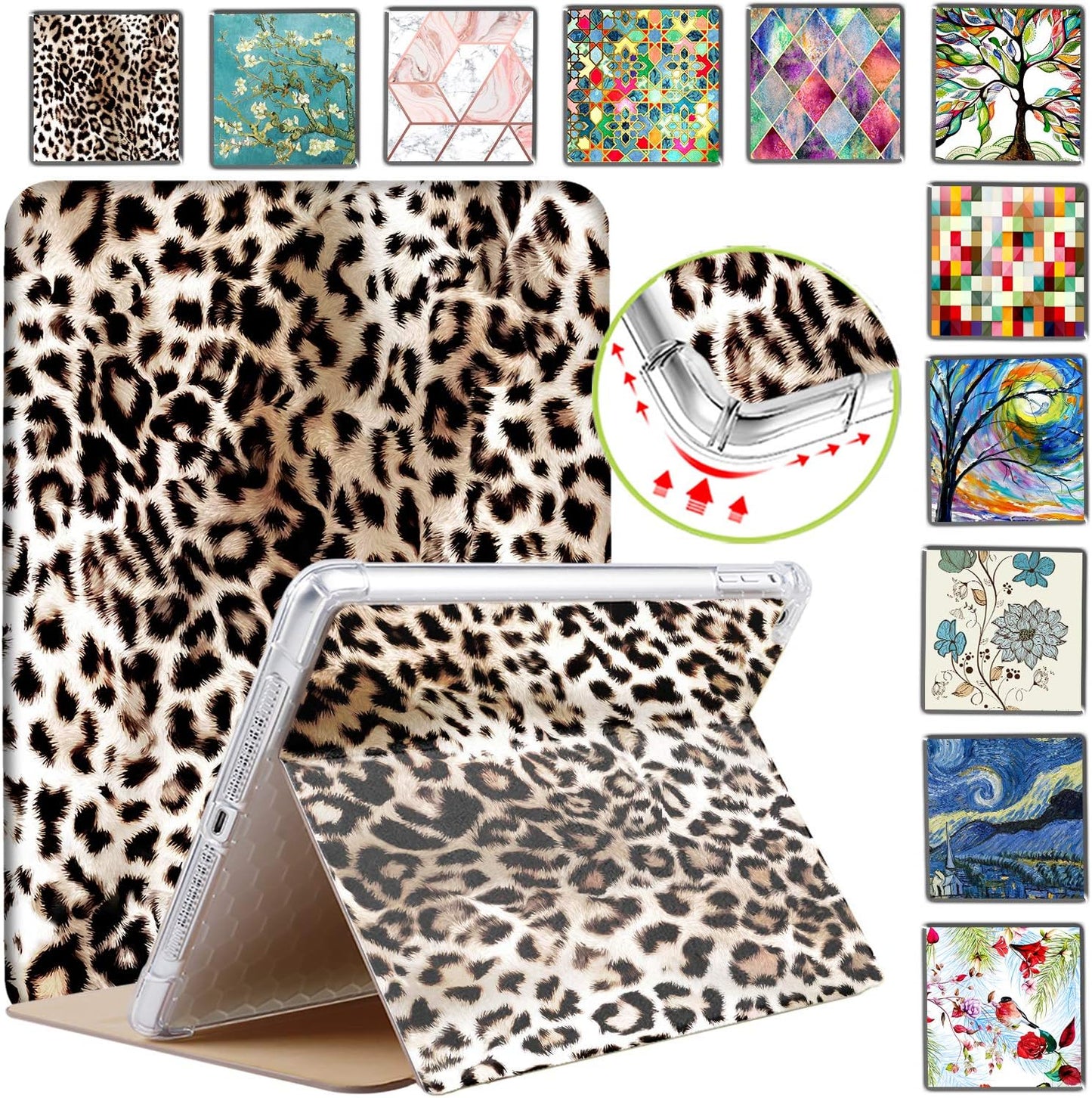 DuraSafe iPad Case with Leopard Print for 9.7 Inch Models
