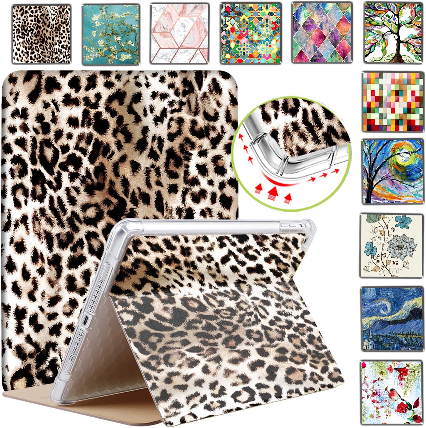 DuraSafe iPad Case with Leopard Print for 9.7 Inch Models