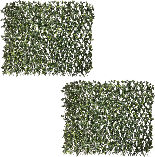 Artificial Expandable Ficus Leaf Privacy Fence Screen for Outdoors